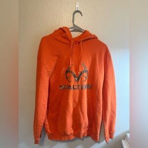 Realtree Men's Vibrant Orange Camo Hoodie